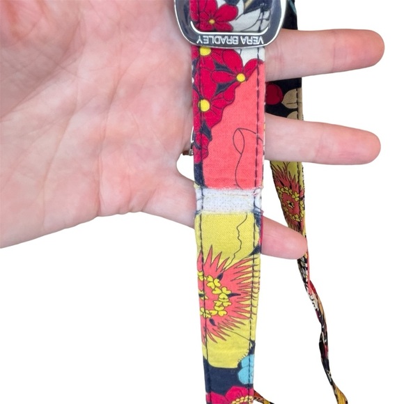 Vera Bradley *RETIRED PRINT* Happy Snails Saddle Up Silver Ring Floral Bag Purse - Picture 12 of 12